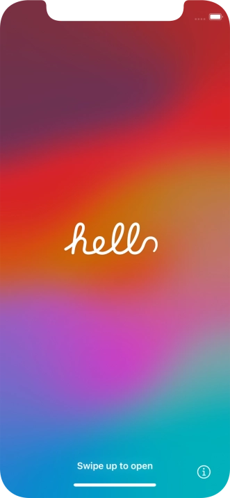 Slide your finger upwards starting from the bottom of the screen.