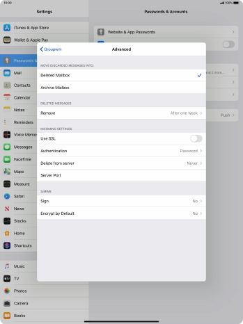 Press Authentication.