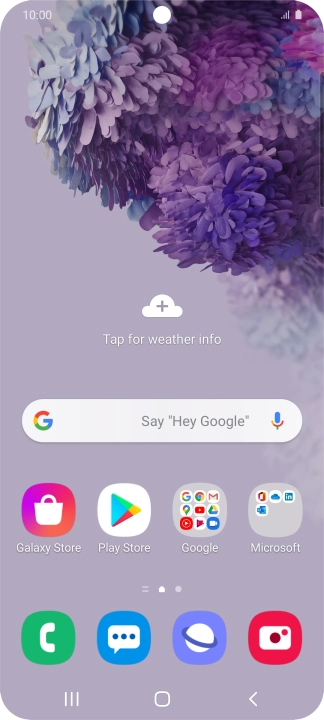 Slide two fingers downwards starting from the top of the screen.