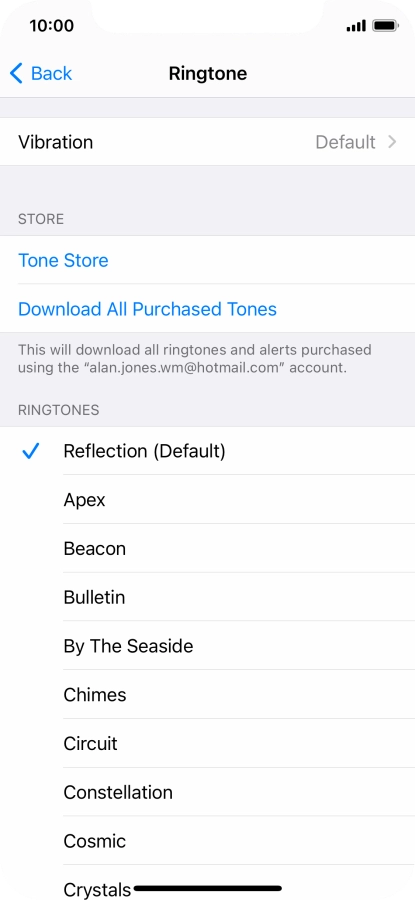 Press the required ring tones to hear them.
