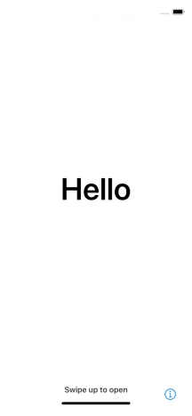 Slide your finger upwards starting from the bottom of the screen.