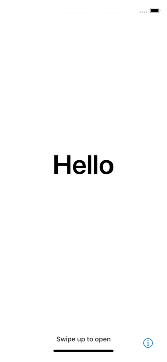 Slide your finger upwards starting from the bottom of the screen.