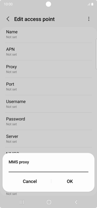 Key in 10.202.002.060 and press OK.