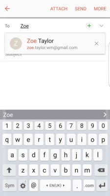 Press the required contact. Press the required contact.