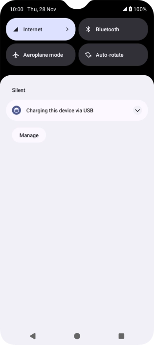 Press the drop down list.