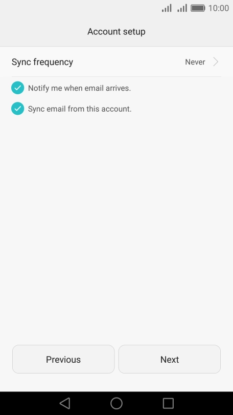 Press Sync frequency.