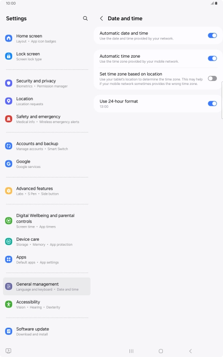 Press the Home key to return to the home screen.