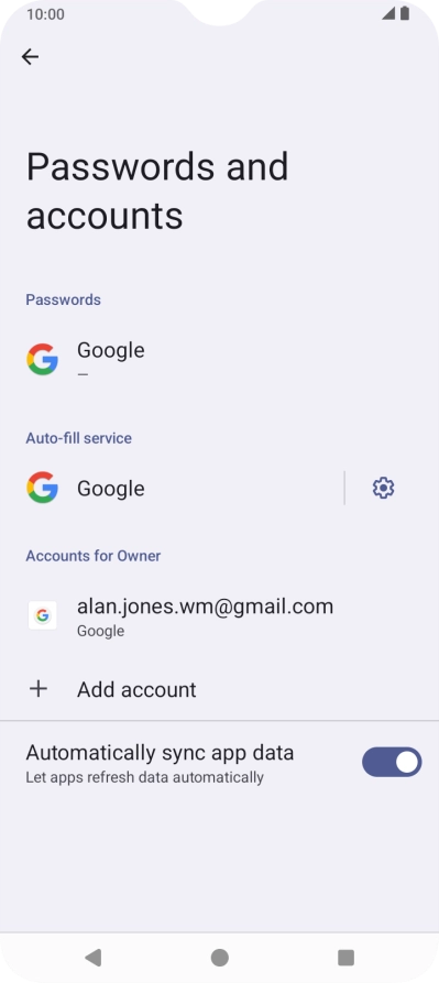 Press the Home key to return to the home screen.