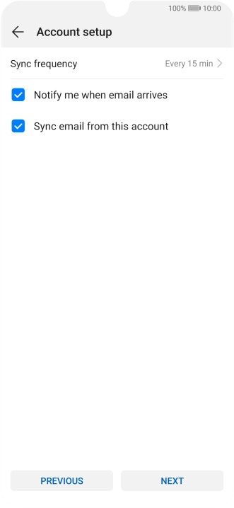 Press Sync frequency.