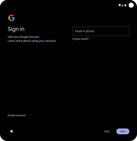 Follow the instructions on the screen to finish the activation.