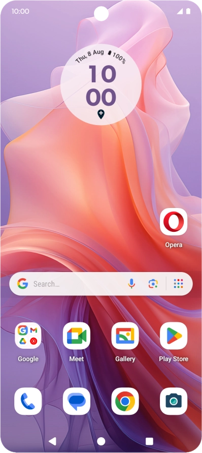 Slide two fingers downwards starting from the top of the screen.