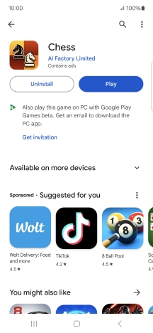 Press the Home key to return to the home screen.