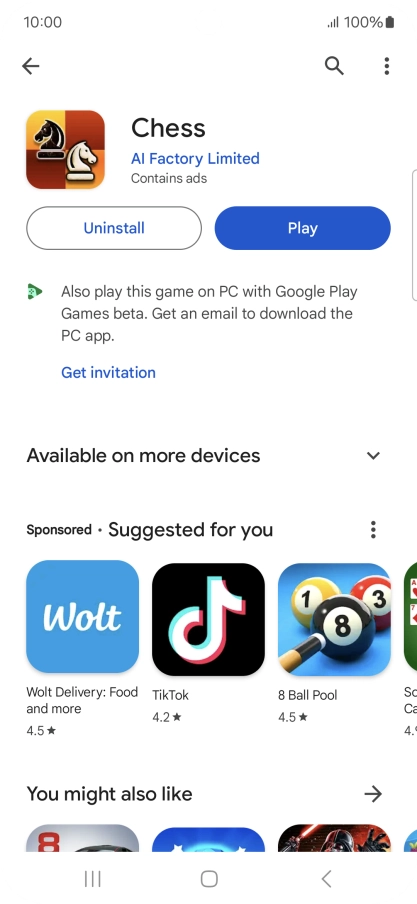 Press the Home key to return to the home screen.