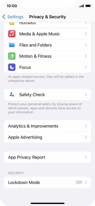 Press App Privacy Report.
