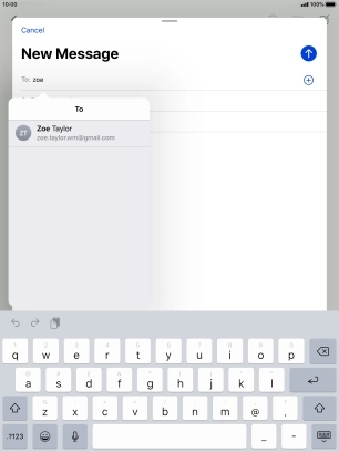 Press the required contact.