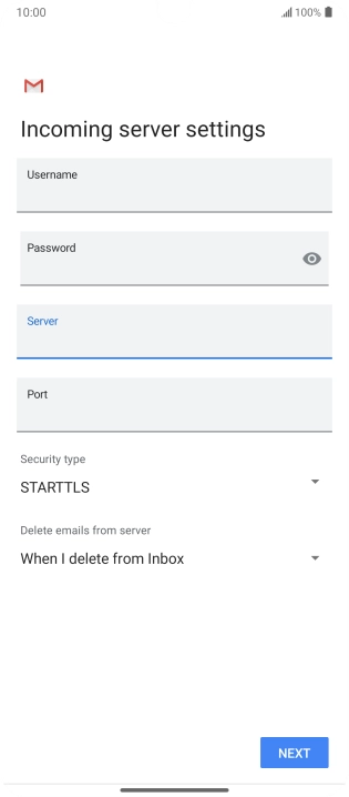 Press the field below 