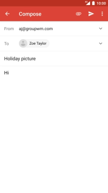 Press the attachment icon.