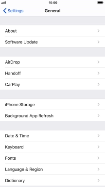 Press Software Update. If a new software version is available, it's displayed. Follow the instructions on the screen to update the phone software.