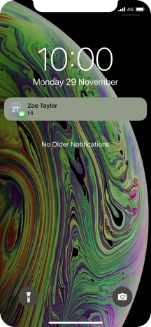 Press the required notification and follow the instructions on the screen to use the selected function.
