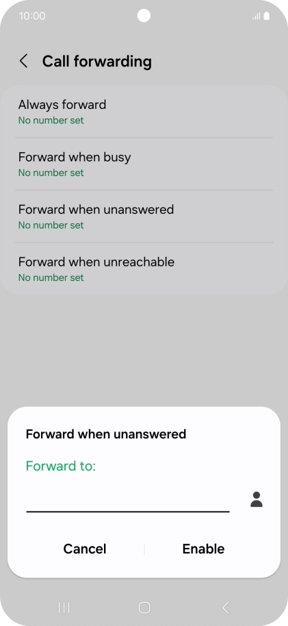 Key in +61414121121 and press Enable.
