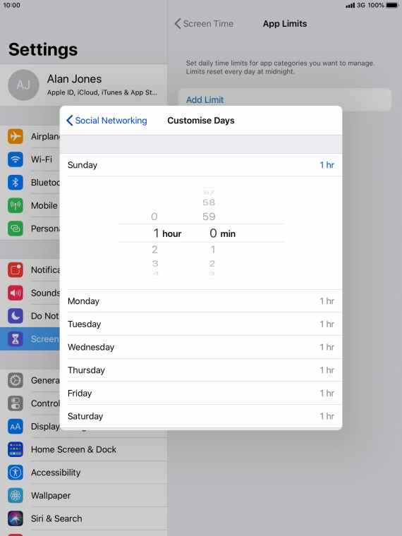 Select the required period. Select the required period.