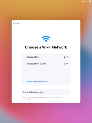 Press the required Wi-Fi network.
