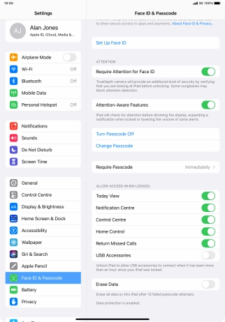 Press the indicator next to Press the indicator next to