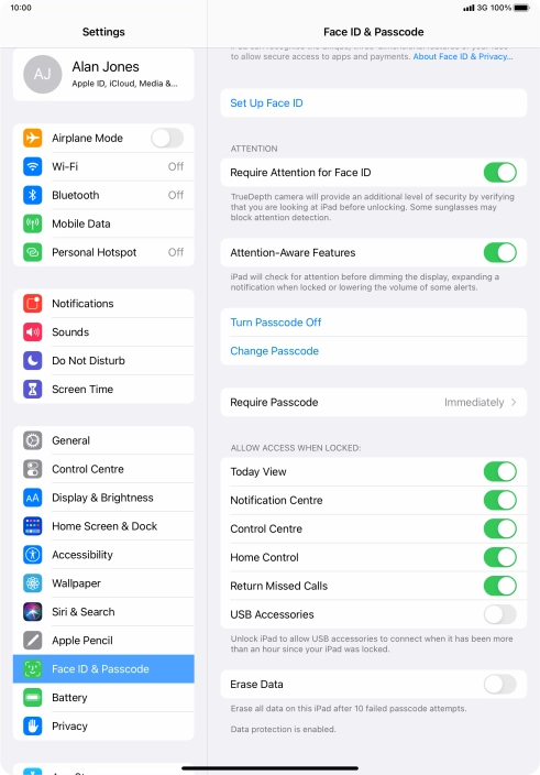 Press the indicator next to Press the indicator next to