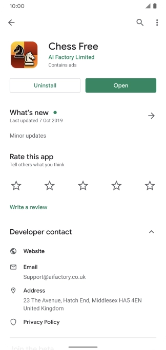 Slide your finger upwards starting from the bottom of the screen to return to the home screen.