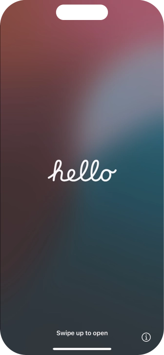 Slide your finger upwards starting from the bottom of the screen.