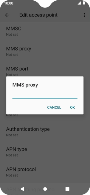 Key in 10.202.002.060 and press OK.
