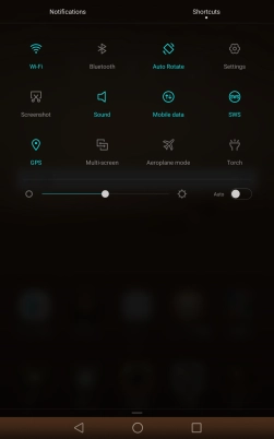 Press the sound mode icon repeatedly to turn silent mode on or off.