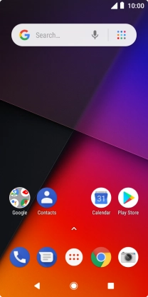 Slide your finger downwards starting from the top of the screen.