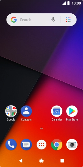 Slide your finger downwards starting from the top of the screen.