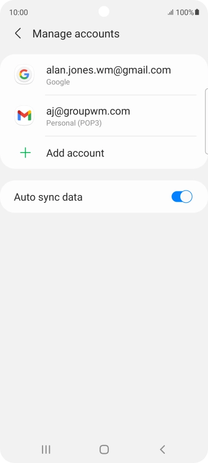 Press the Home key to return to the home screen.