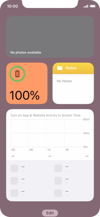 Slide your finger upwards on the screen.