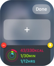 Press the add widget icon and go to the required widget.