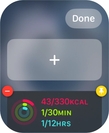 Press the add widget icon and go to the required widget.