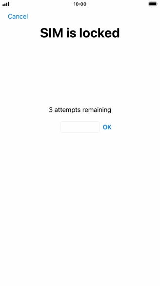 If your SIM is locked, key in your PIN and press OK.