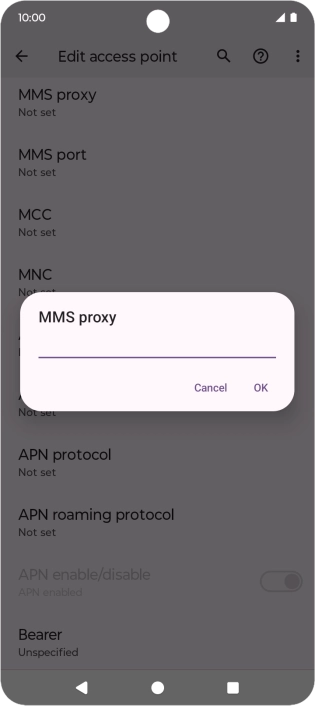 Key in 10.202.002.060 and press OK.