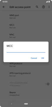Key in 505 and press OK.