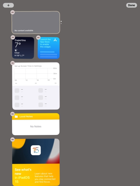 Press the add icon. Press the add icon.
