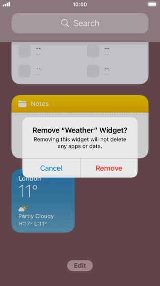 Press Remove. Press Remove.