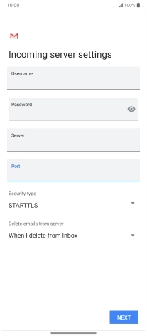 Press the drop down list below 