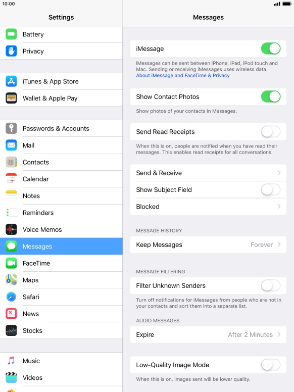 Press the Home key to return to the home screen.