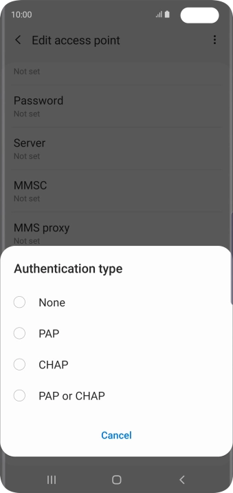 Press PAP. Press PAP.