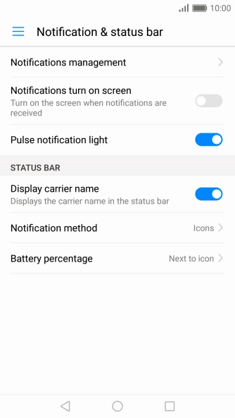 Press Notifications management.