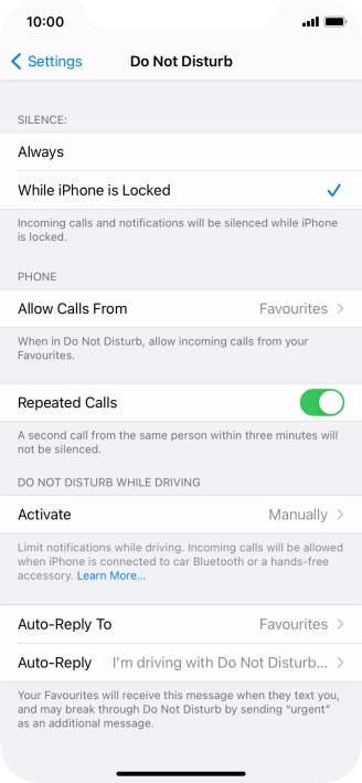 Press Auto-Reply To.