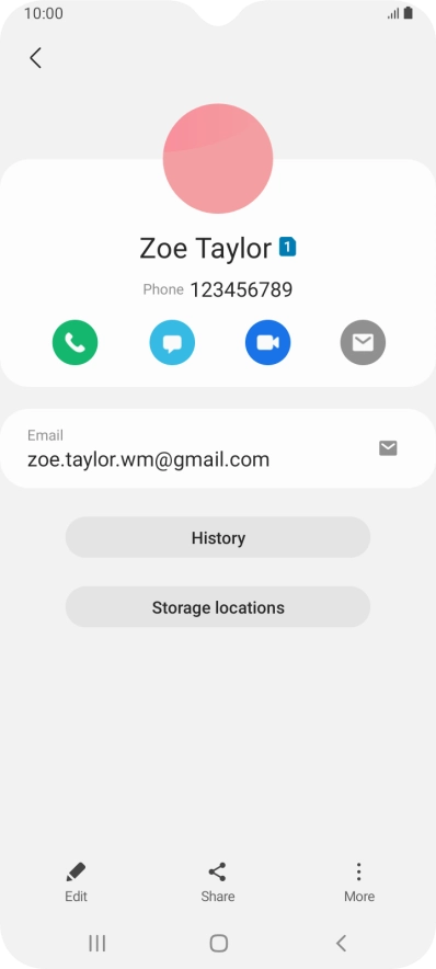 Press the call icon.