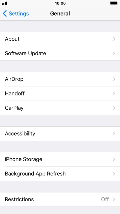 Press Software Update. If a new software version is available, it's displayed. Follow the instructions on the screen to update the phone software.